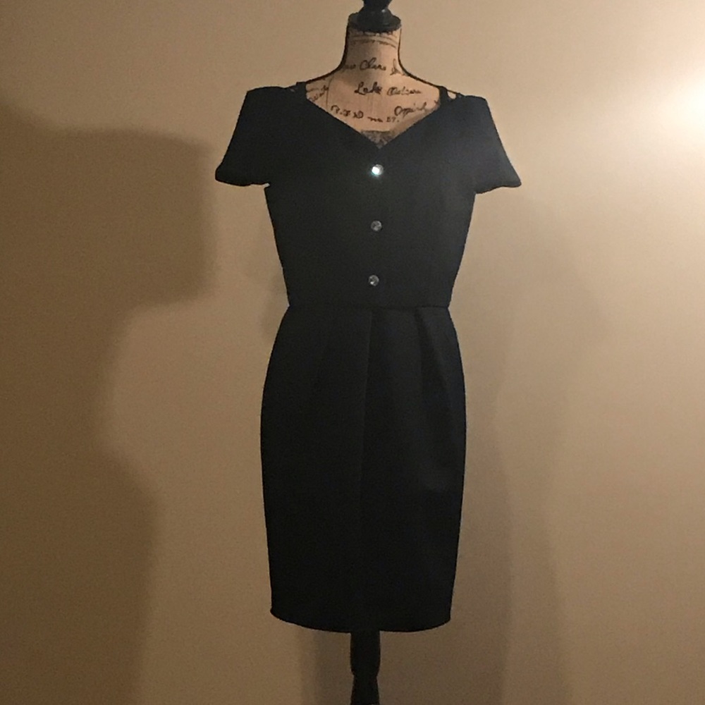 Black cocktail dress